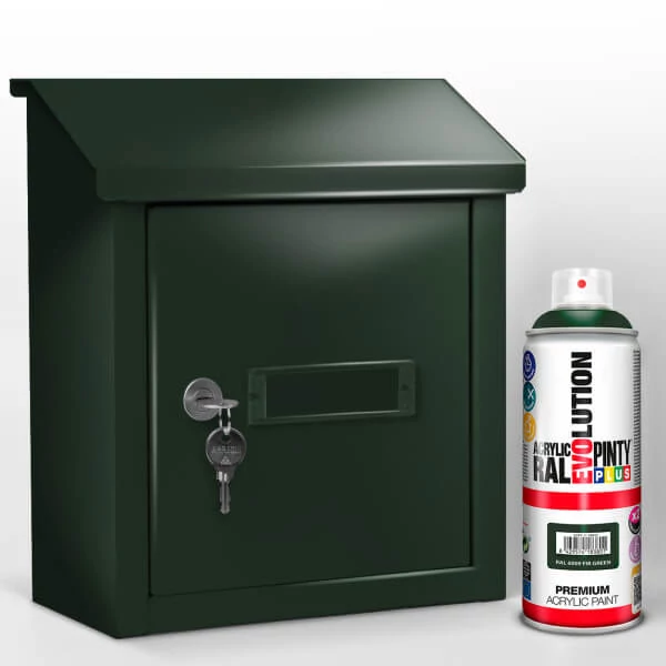 Vopsea spray acrilica, EVOLUTION lucioasa, 400 ml - RAL6009 fir green