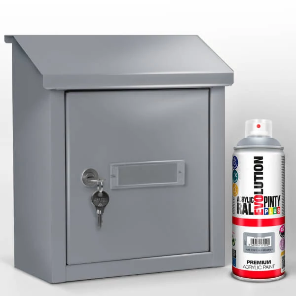 Vopsea spray acrilica, EVOLUTION lucioasa, 400 ml - RAL7001 silver grey