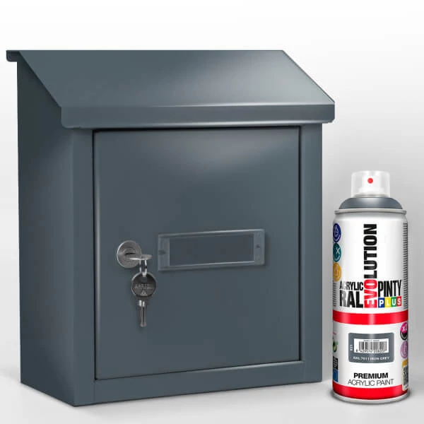 Vopsea spray acrilica, EVOLUTION lucioasa, 400 ml - RAL7011 iron grey