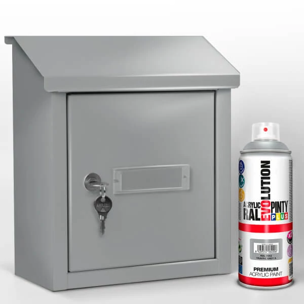 Vopsea spray acrilica, EVOLUTION lucioasa, 400 ml - RAL7042 traffic grey
