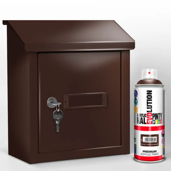Vopsea spray acrilica, EVOLUTION lucioasa, 400 ml - RAL8017 chocolate brown