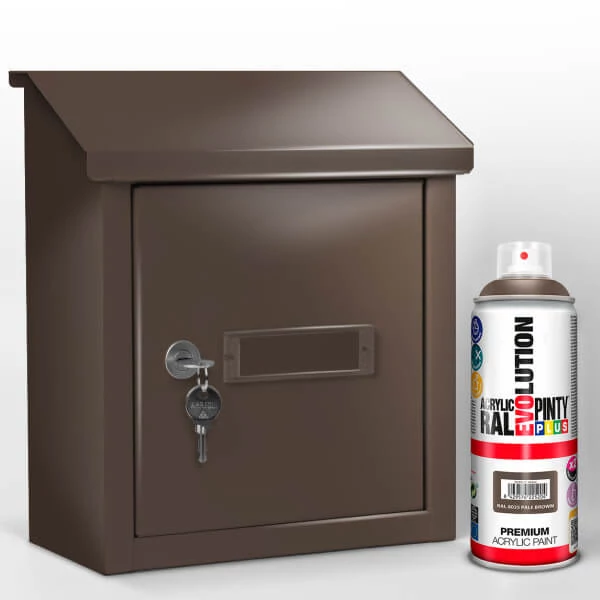 Vopsea spray acrilica, EVOLUTION lucioasa, 400 ml - RAL8025 pale brown