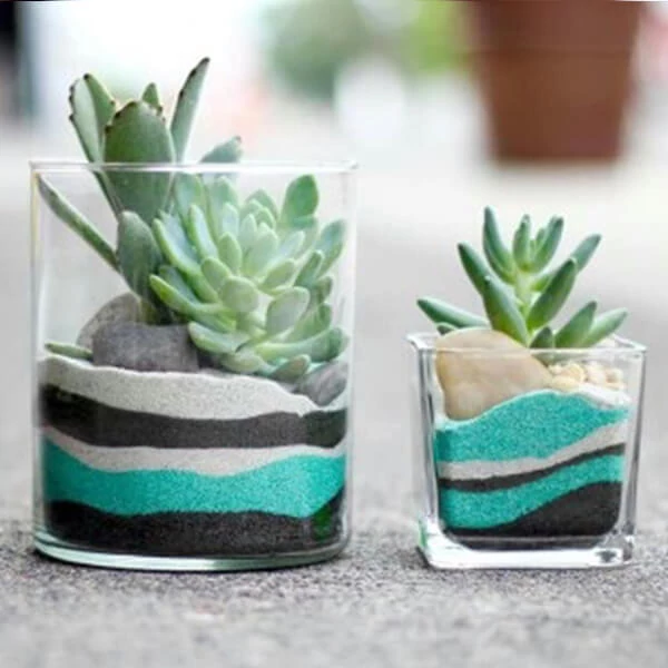 Nisip decor, 500 g - verde