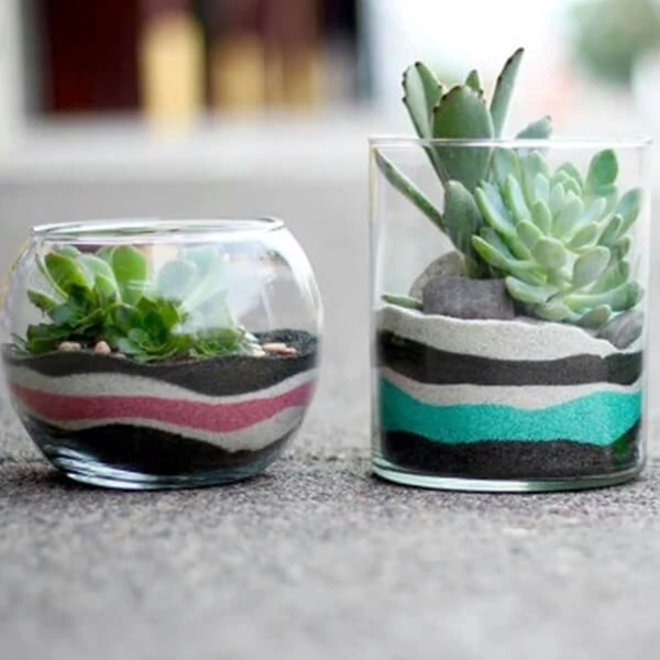 Nisip decor, 500 g - verde