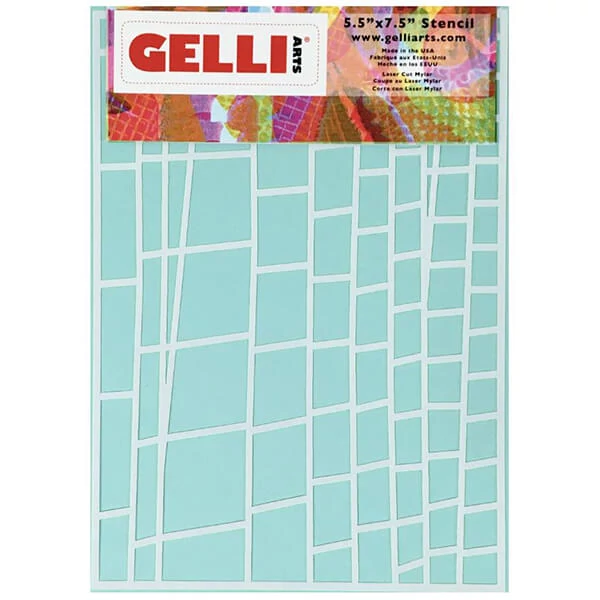 Stencil Gelli Arts, 5x7