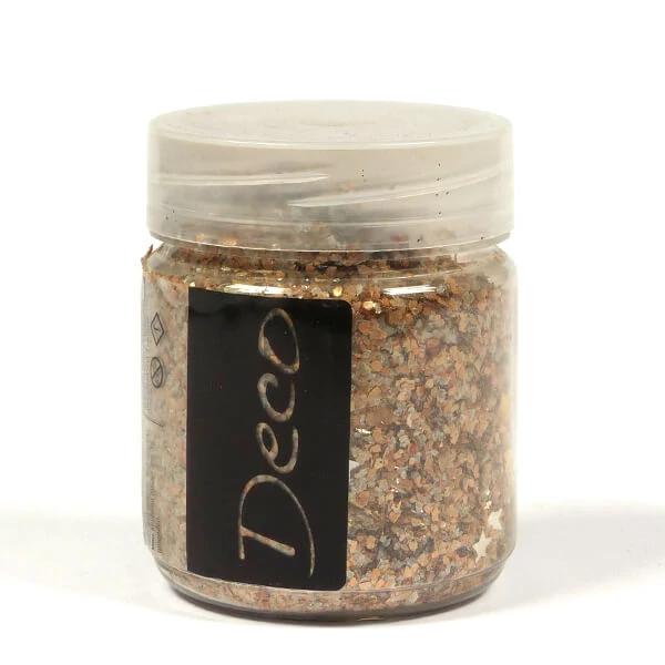 Fulgi de cristal gheață cu paiete în formă de stea 200 ml -  mix aur-argint
