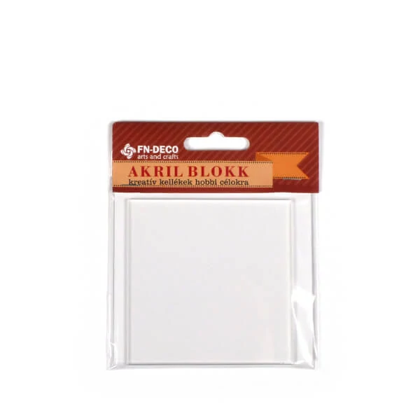 Foaie de plastic pentru imprimare - 8x8 cm