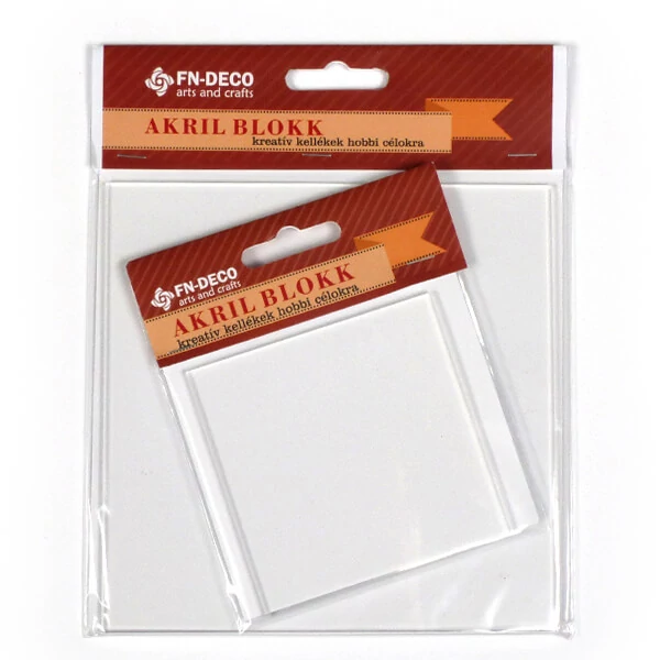 Foaie de plastic pentru imprimare - 14x14 cm