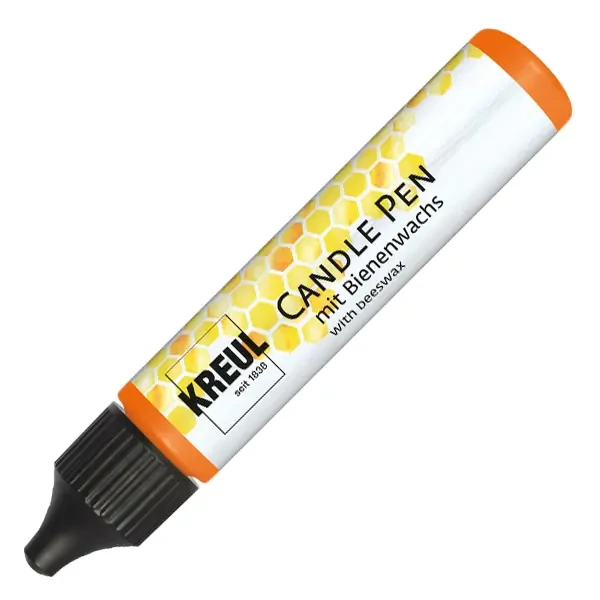Creion pentru pictat cu lumânare Kreul, 29 ml - portocaliu