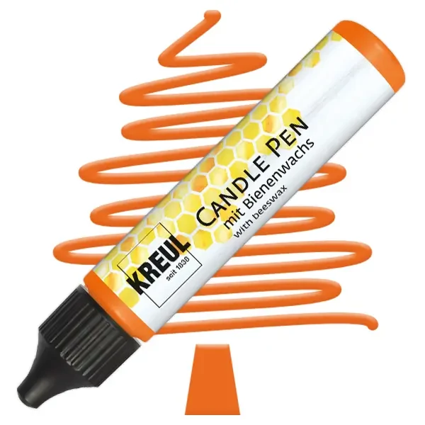 Creion pentru pictat cu lumânare Kreul, 29 ml - portocaliu