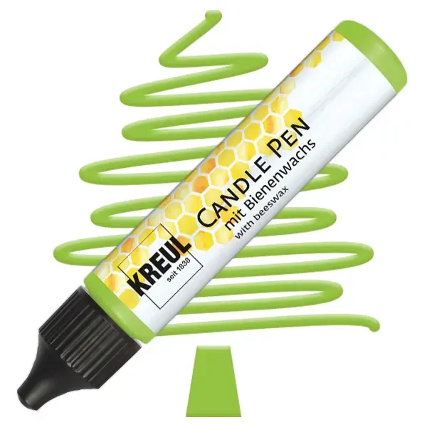 Creion pentru pictat cu lumânare Kreul, 29 ml - verde deschis