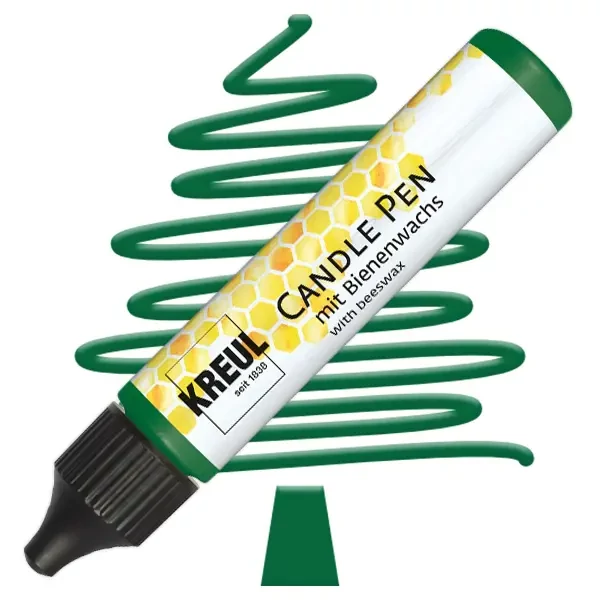 Creion pentru pictat cu lumânare Kreul, 29 ml - verde