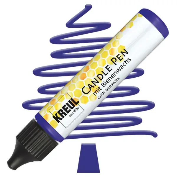 Creion pentru pictat cu lumânare Kreul, 29 ml - albastru regal