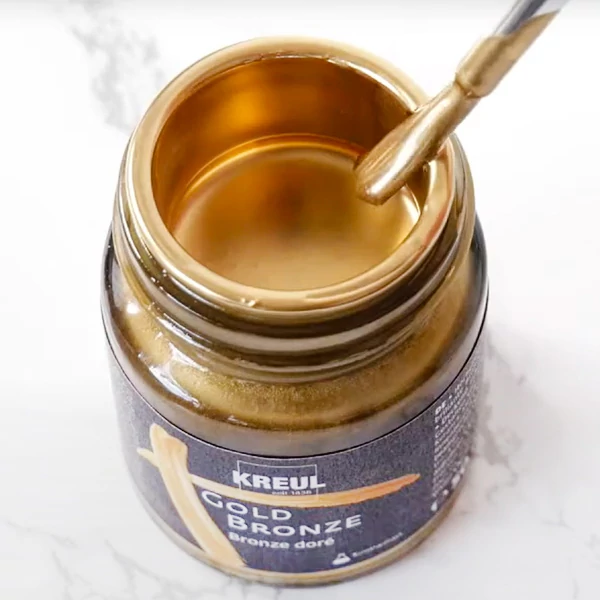 Vopsea metal lichid pe bază de rășină Kreul, 50 ml - Gold Bronze