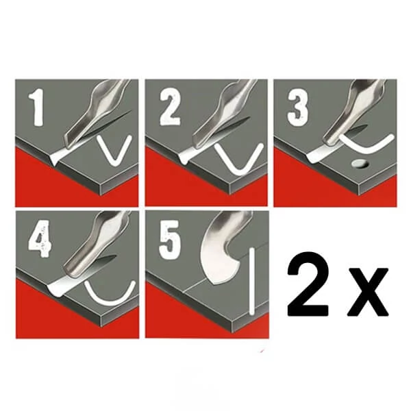 Essdee - Set cuțite pentru linogravare, 10 buc