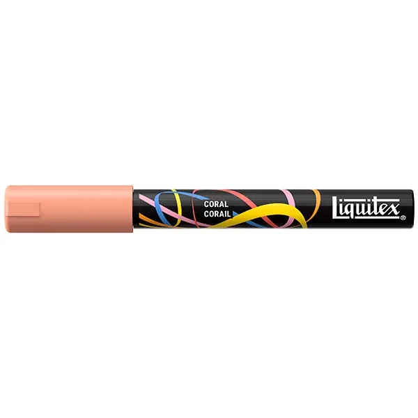 Liquitex Marker – marker decorativ acrilic, 2 mm, vârf rotund - coral