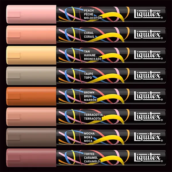 Liquitex Marker – marker decorativ acrilic, set de 8x2 mm - Portrait