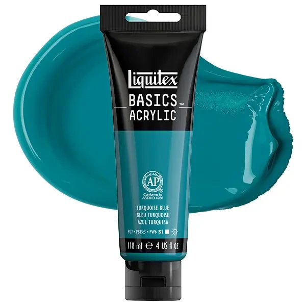 Liquitex Basics vopsea acrilică, 118 ml - 046, turquoise blue