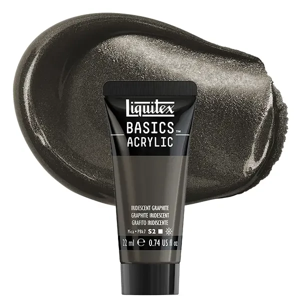 Vopsea acrilică Liquitex Basics, 22 ml - 049, iridescent graphite