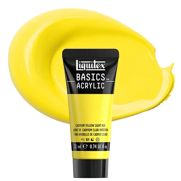 Vopsea acrilică Liquitex Basics, 22 ml - 159, cadmium yellow light hue