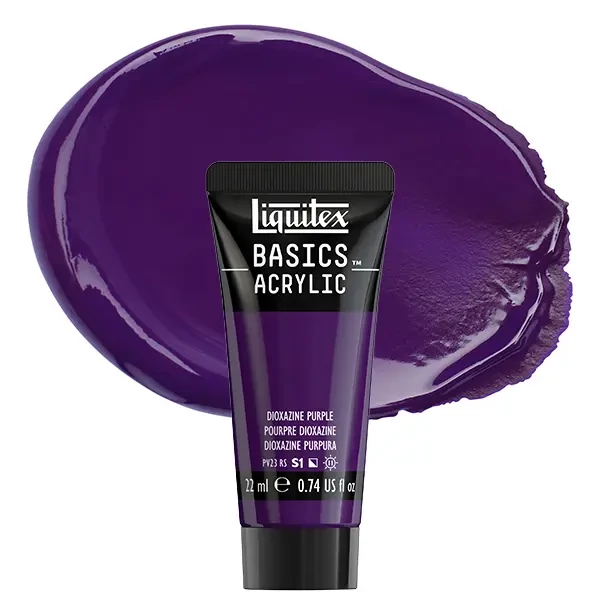 Vopsea acrilică Liquitex Basics, 22 ml - 186, dioxazine purple