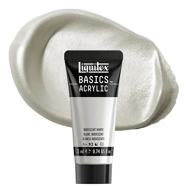Vopsea acrilică Liquitex Basics, 22 ml -238, iridescent white