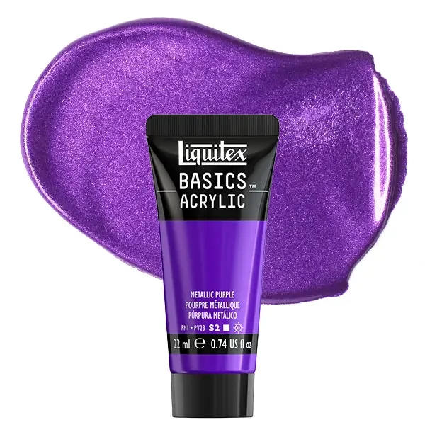 Vopsea acrilică Liquitex Basics, 22 ml - 340, metallic purple