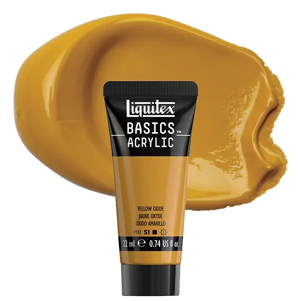Vopsea acrilică Liquitex Basics, 22 ml - 416, yellow oxide