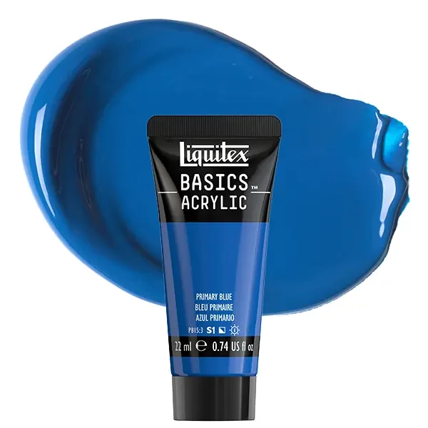 Vopsea acrilică Liquitex Basics, 22 ml - 420, primary blue