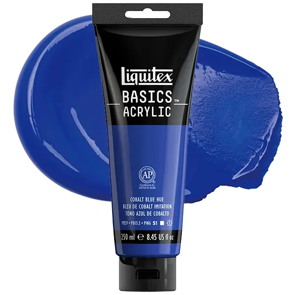 Liquitex Basics vopsea acrilică, 250 ml - 381, cobalt blue hue