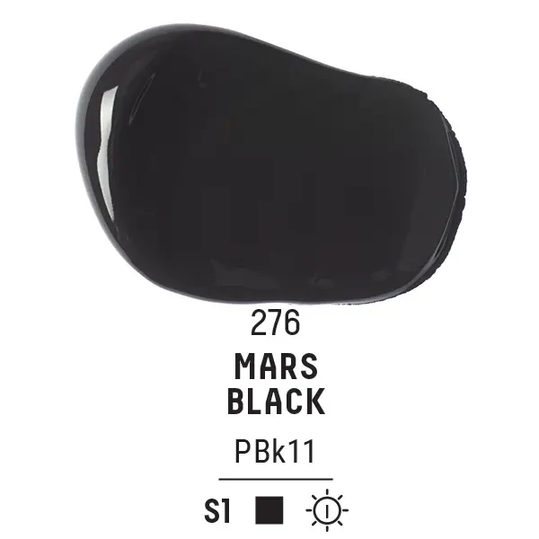 Vopsea acrilică Liquitex Basics, 22 ml - 276, mars black