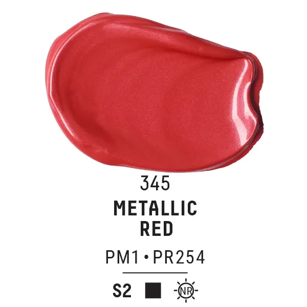 Liquitex Basics vopsea acrilică, 118 ml - 345, metallic red