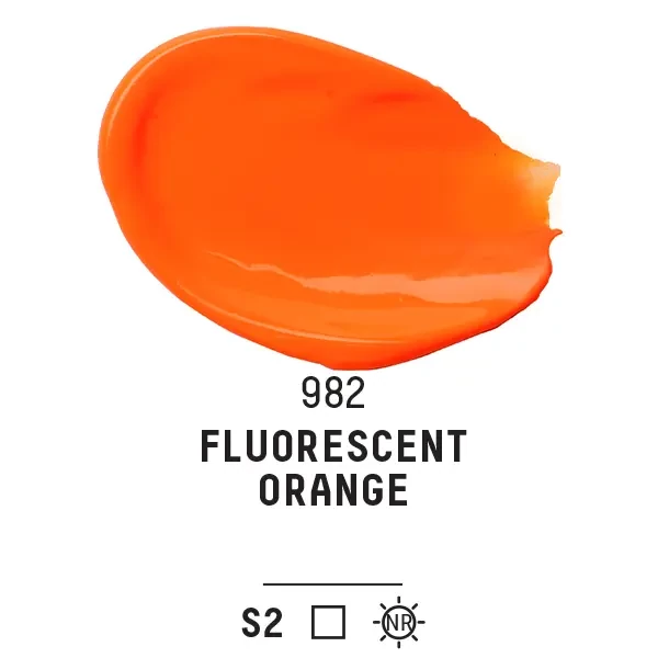 Vopsea acrilică Liquitex Basics, 22 ml - 982, fluorescent orange