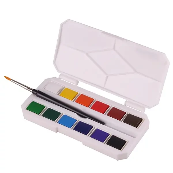 Set de acuarele - 12x1/2 creion + pensulă