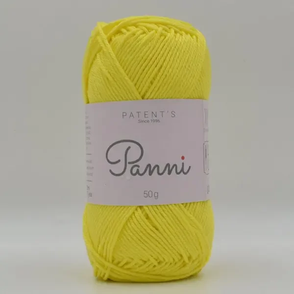 Fire de bumbac Panni, 50 g - 060, galben-lămâie (Catania 280)