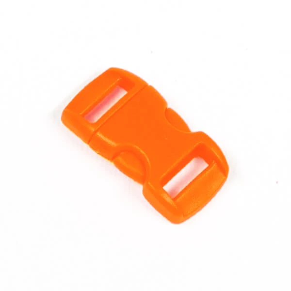 Cataramă din plastic curbat Paracord, Duraflex, 10 mm - portocaliu