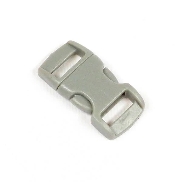 Cataramă din plastic curbat Paracord, Duraflex, 10 mm - gri