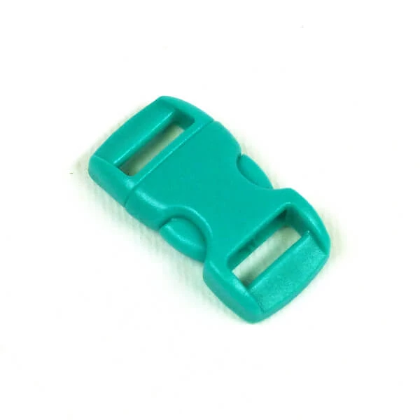 Cataramă din plastic curbat Paracord, Duraflex, 10 mm - turcoaz
