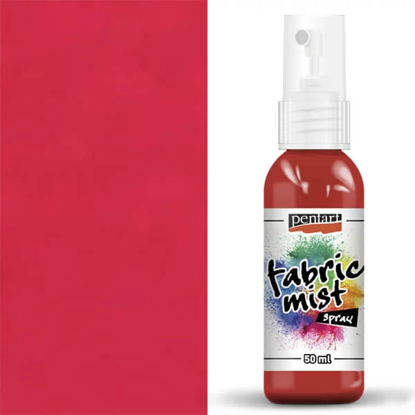 Pentart spray vopsea textil , 50 ml - rosu