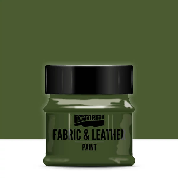 Vopsea pentru textile si piele Pentart, 50 ml - verde pin