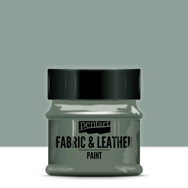 Vopsea textil și piele Pentart, 50 ml - verde măsline (de epoca)