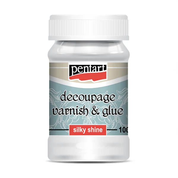 Lac adeziv Pentart decoupage, 100 ml - luciu de mătase