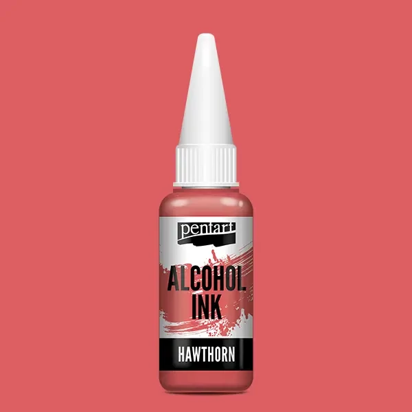 Cerneală pe bază de alcool Pentart, Media ink, cerneală lichidă, 20 ml - păducel