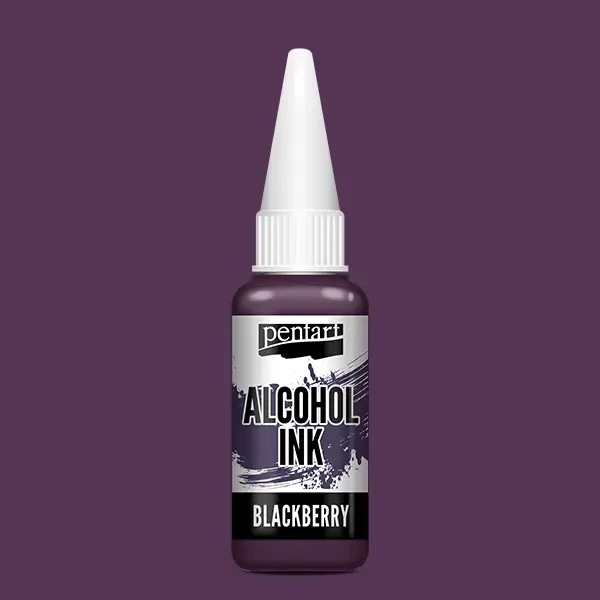 Cerneală pe bază de alcool Pentart, Media ink, cerneală lichidă, 20 ml - mur