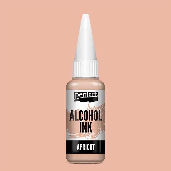 Cerneală pe bază de alcool Pentart, Media ink, cerneală lichidă, 20 ml - piersică