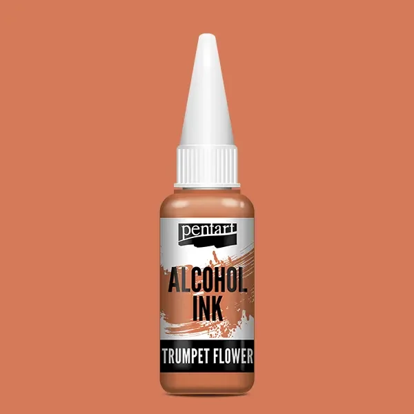 Cerneală pe bază de alcool Pentart, Media ink, cerneală lichidă, 20 ml - floarea trompetei