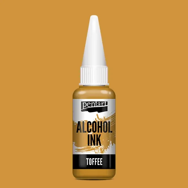 Cerneală pe bază de alcool Pentart, Media ink, cerneală lichidă, 20 ml - caramel