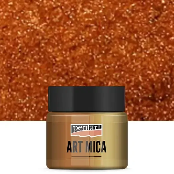 Pentart Art Mica pudră pigmentată strălucitoare, 9 g - portocaliu