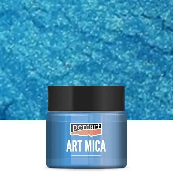 Pentart Art Mica pudră pigmentată strălucitoare, 9 g - albastru-auriu