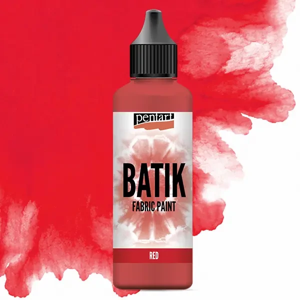 Vopsea pentru batik Pentart, vopsea pentru textile, 80 ml – roșu